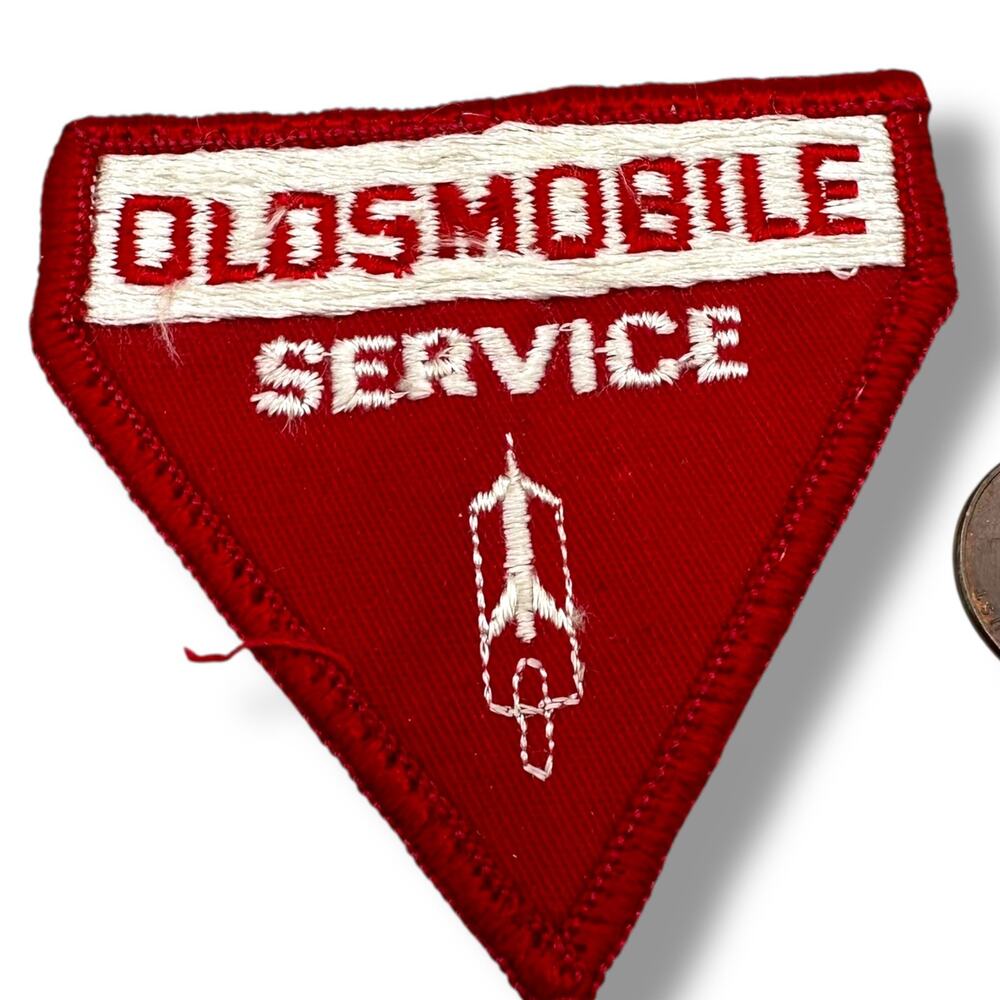 Vintage Oldsmobile Service rocket embroidered patch uniform hotrod retro kitsch